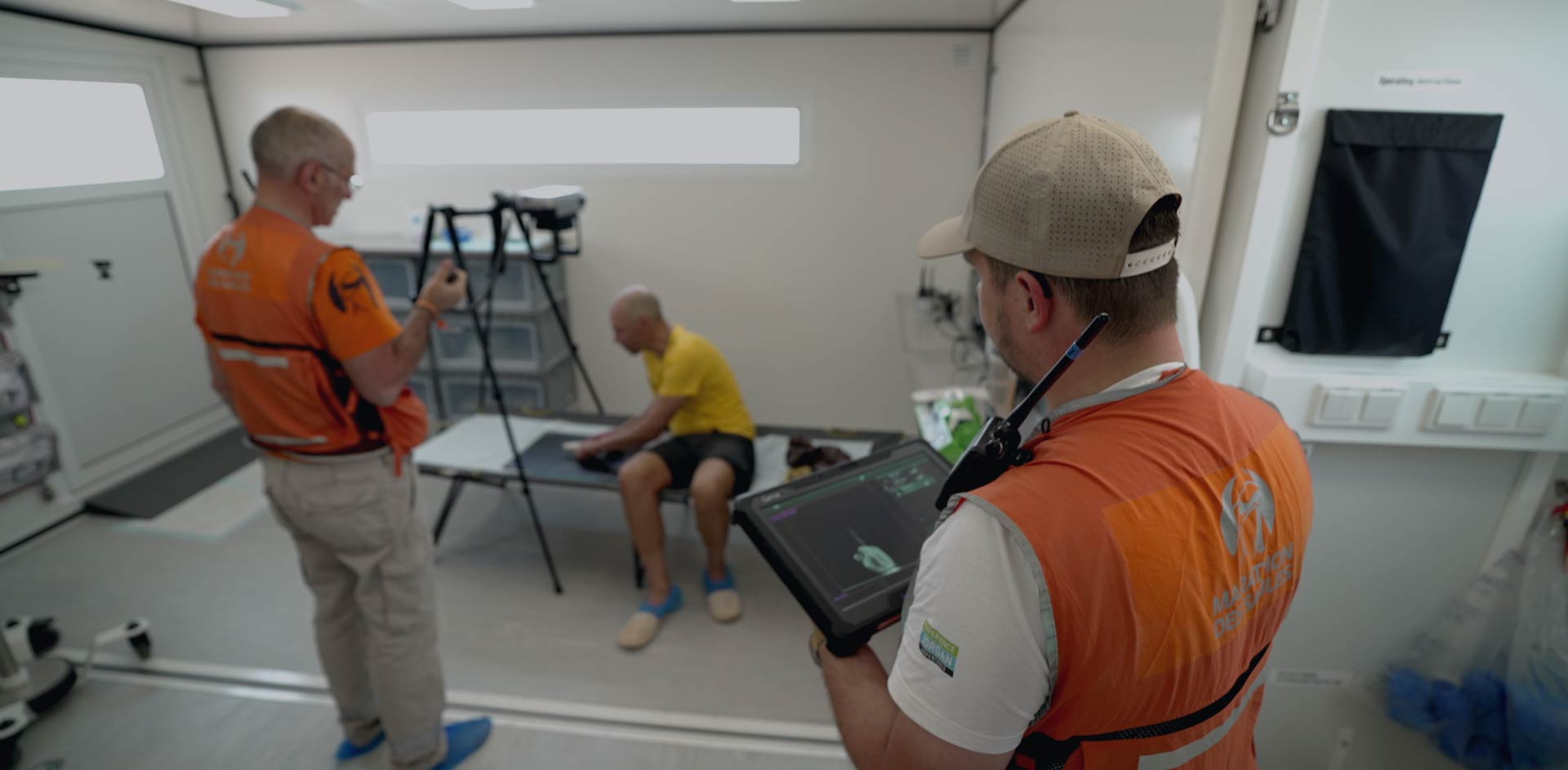Clinique mobile en milieu extrême / événement sportif.